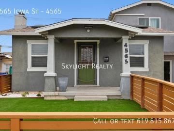 2 BR, 2 BA Apartment 4565 Iowa St, San Diego, CA 92116