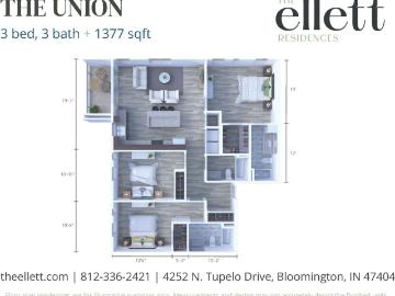 2 BR, 2 BA Apartment 4252 North Tupelo Drive Unit 103, Bloomington, IN 47404