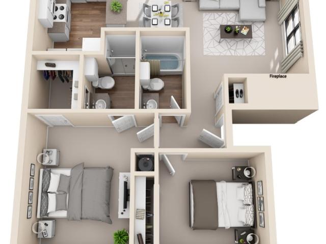 2 BR, 2 BA Apartment 4386 Lawrence Drive Unit A A 104, Garland, TX 75044