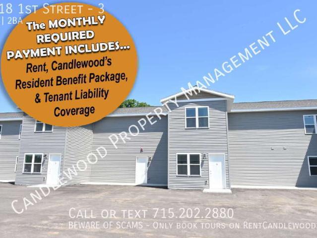 2 BR, 2 BA Apartment 6018 1st Street, Auburndale, WI 54412