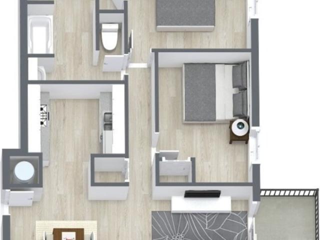 2 BR, 2 BA Apartment 6201 Northwest 70th Street Unit 2 beds, 2 baths, $1225, Kansas City, MO 64151