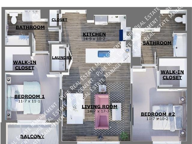 2 BR, 2 BA Apartment 7550 Fulton ST SE, Ada, MI 49301