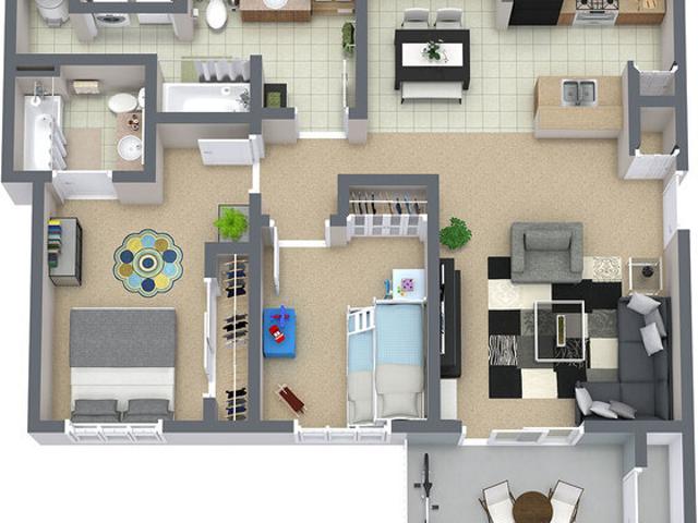 2 BR, 2 BA Apartment 802 South Garfield Road, Unit #2, Airway Heights, WA 99001