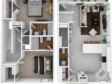 2 BR, 3 BA Apartment 12722 102 Idledale Drive, San Antonio, TX 78249
