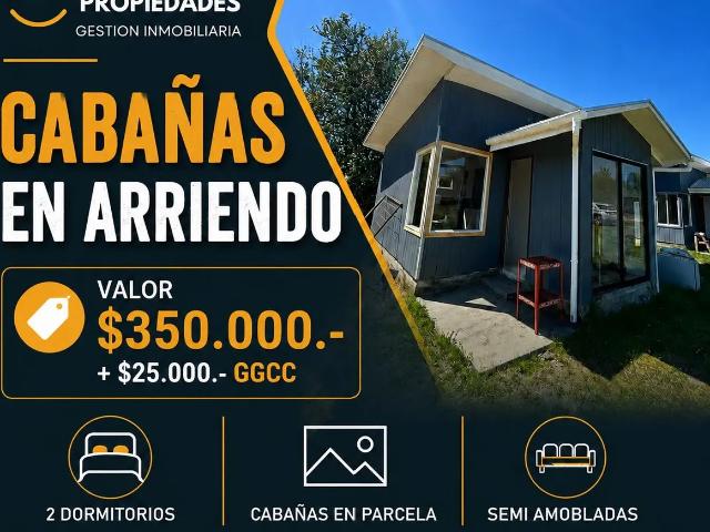 2 Cabañas En Arriendo Semi Amobladas Cerca De Pto Montt