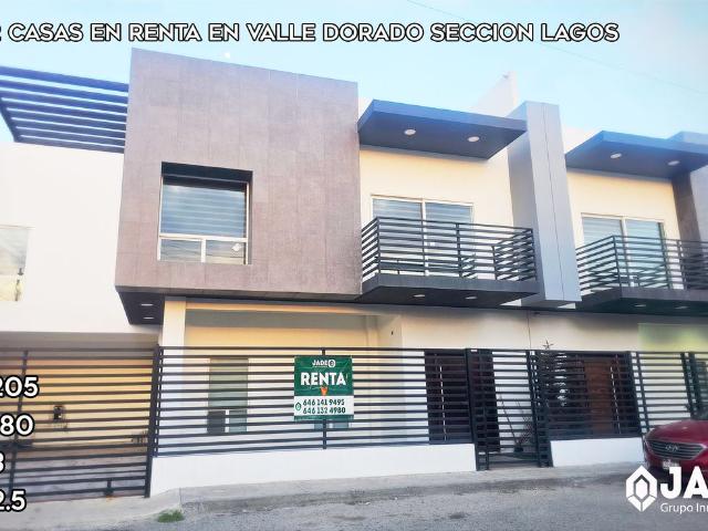 2 CASAS NUEVAS AMUEBLADAS EN RENTA EN VALLE DORADO SECCION LAGOS