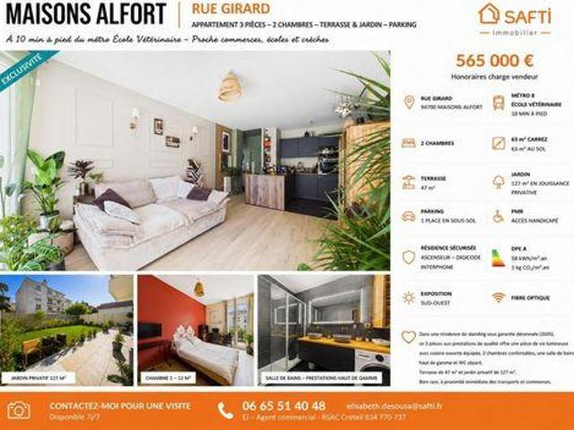 2 chambres, Maisons Île 94700 103218376