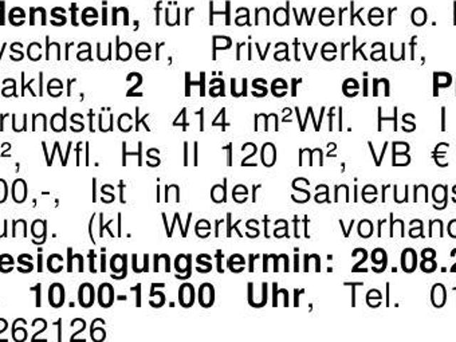 2 Häuser 1 Preis