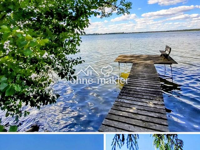 2 HÄUSER AM SEE: Stadtvilla+Cottage, Seezugang m. Bootssteg, Garten, Terrasse, Ferienwohnung