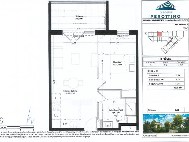2 pièces · 42.21 m²