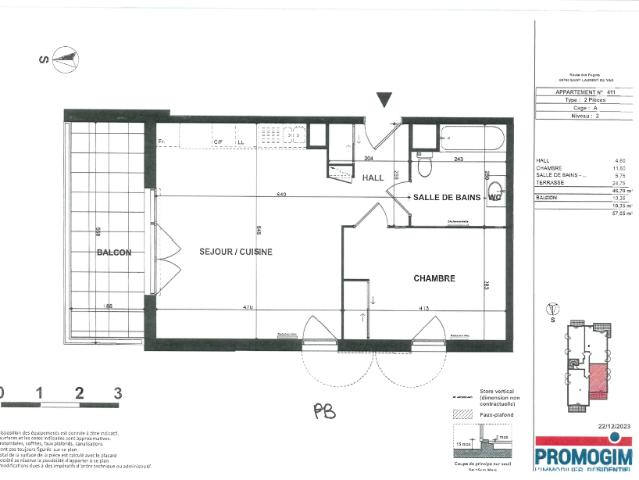 2 pièces · 47.03 m²