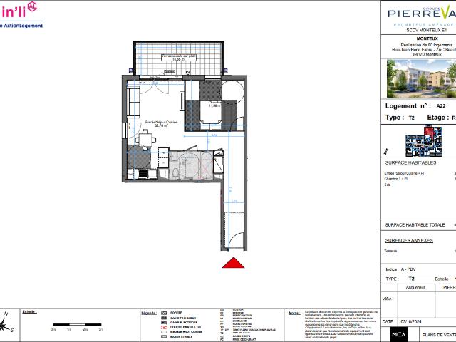 2 pièces · 48.82 m²