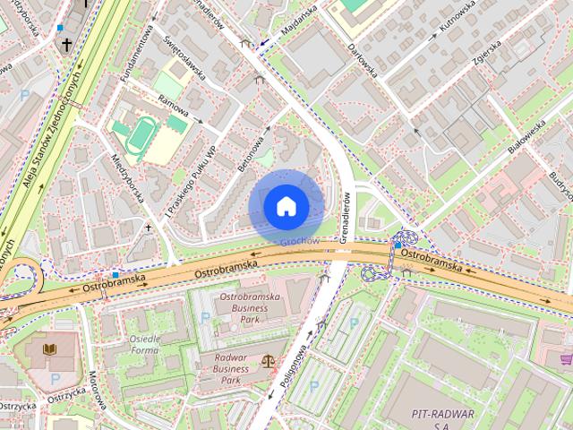 2 pok. z balkonem | 47 m² | Oddzielne pokoje | Praga ul. Ostrobramska