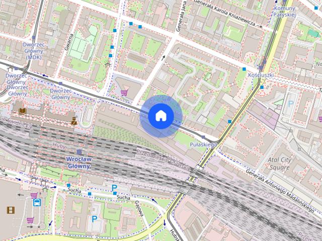 2 pok. balkon centrum obok dworca PKP