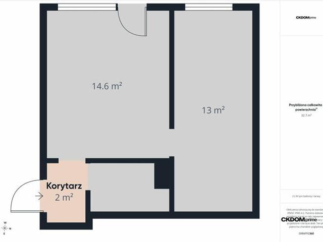 2 pok. Rejowska | 32,57 m² | balkon | 190 tys
