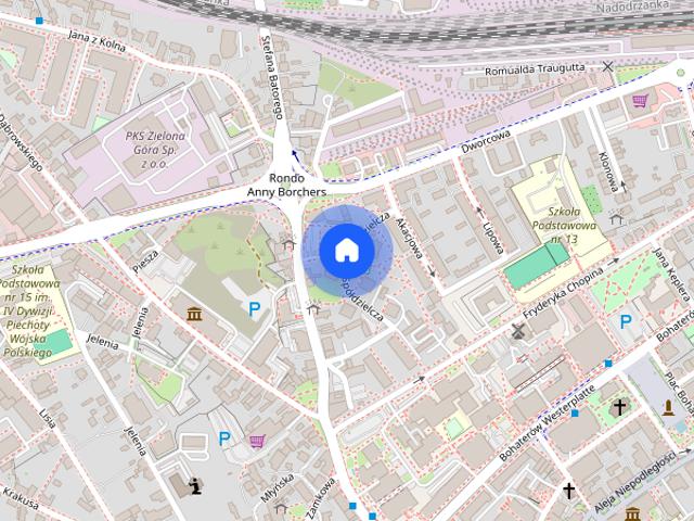 2 pokoje | 47 m² | Balkon | Centrum Zielonej Góry | Parking | 2200 zł