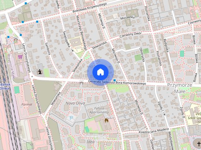 2 pokoje 44 m |Oliwa|UG, OBC i SKM|Garaż|Balkon
