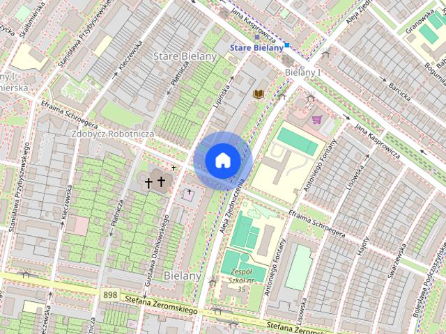2 pokoje, 45m², Warszawa, Stare Bielany