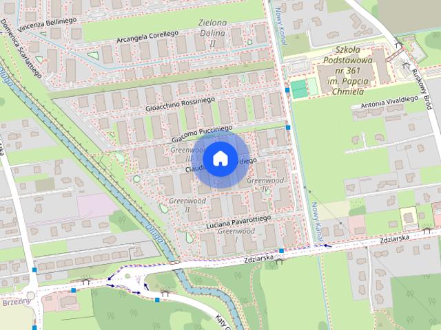 2 pokoje 46,5 m² | Monteverdiego 12, os. Greenwood | Zielona Białołęka