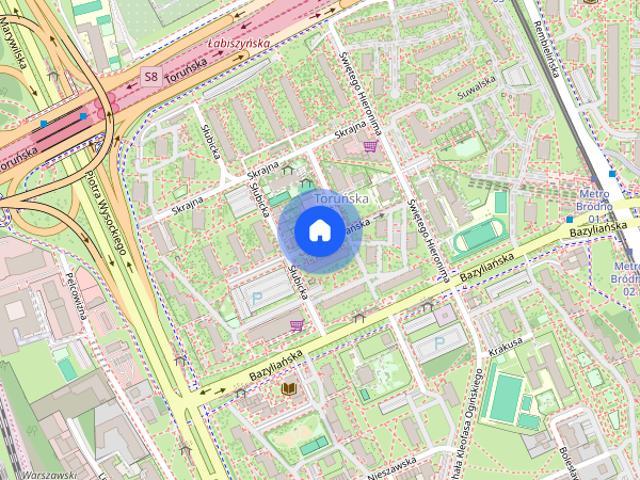 2 pokoje, 48m, metro Bródno, duża kuchnia, bezpośrednio