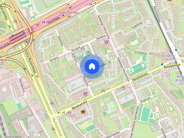 2 pokoje, 48m, metro Bródno, duża kuchnia, oglądanie DZIŚ i JUTRO