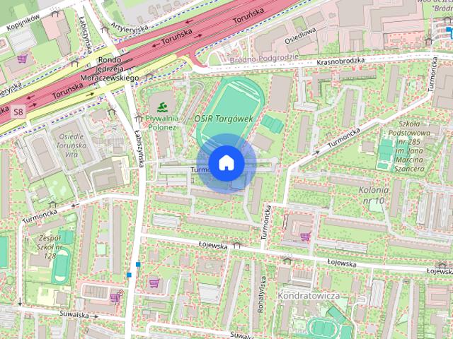 2 pokoje, 12 min do metra Bródno, ul. Turmoncka