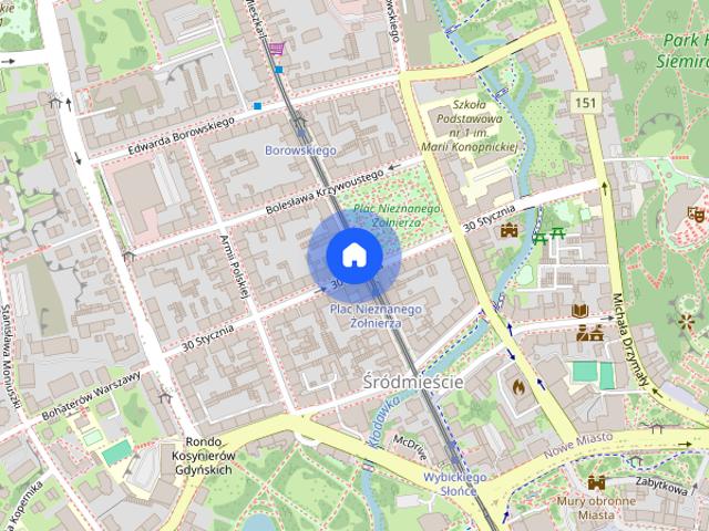 2 pokoje 34 m2 w centrum Gorzowa, pierwsze piętro, pełne wyposażenie
