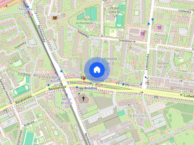 2 pokoje 36 m² | Metro Bródno | umeblowane | bezpośrednio