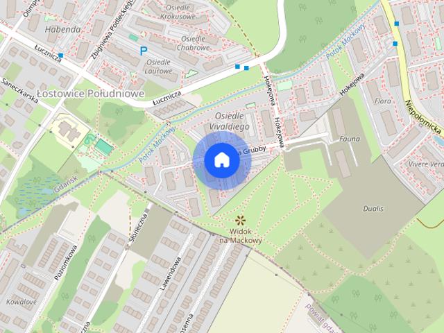 2 pokoje z balkonem i widokiem na zieleń