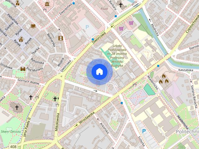 2 pokoje | Centrum | 46 m² | 1. piętro | Balkon | Winda | Umeblowane
