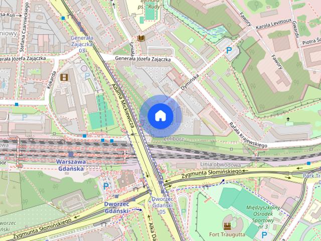 2 pokoje | Metro Dworzec Gdański 100 m | Dymińska