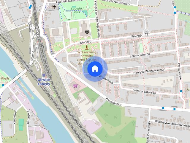 2 pokoje na wynajem | Gliwice, os. Waryńskiego