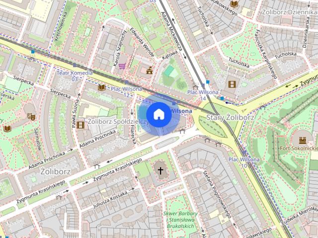 2 pokoje przy metrze Plac Wilsona ul. Toeplitza