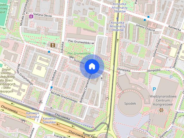2 pokoje przy Spodku | centrum Katowic | balkon