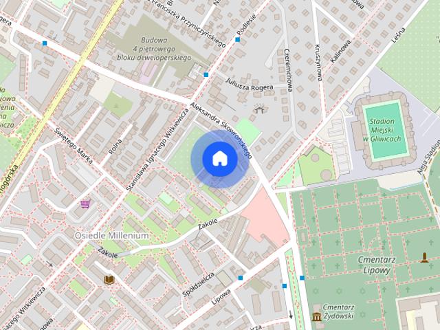 2 pokojowe mieszkanie – Gliwice, ul. Kolejarzy 8