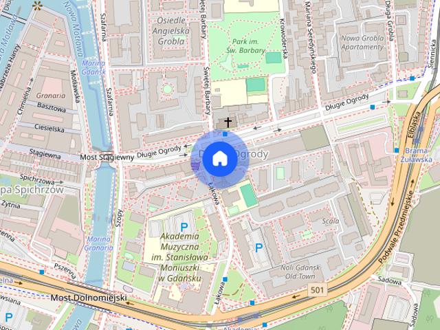 2 pokojowe mieszkanie, Długie Ogrody, Centrum Gdańska