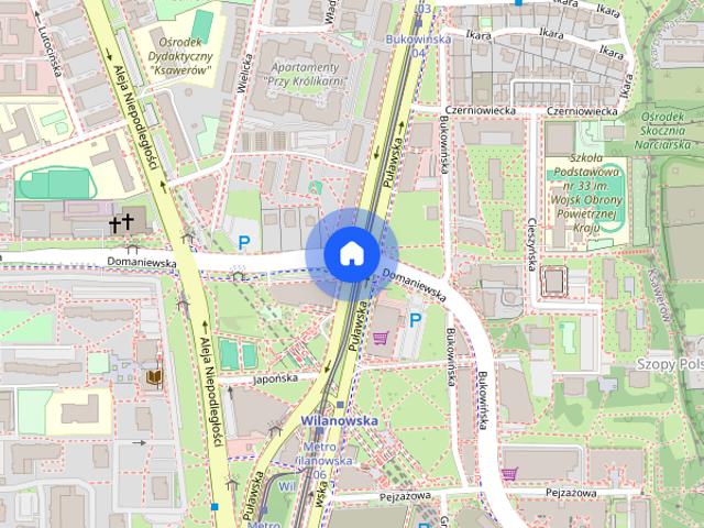 2 pokojowe mieszkanie przy Metrze Wilanowska
