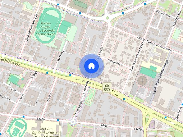 2 pokojowe mieszkanie w centrum miasta