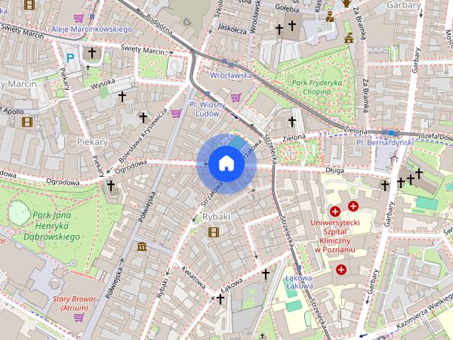 | 2 pokojowe mieszkanie w Centrum | 40m2 | ul. Strzałowa |