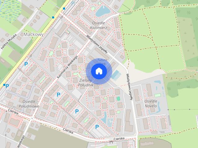 2 pokojowe mieszkanie z balkonem i parkingiem