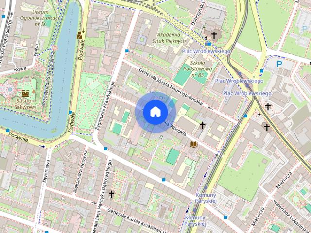 2 poziomowy apartament z ogródkiem obok Hiltona
