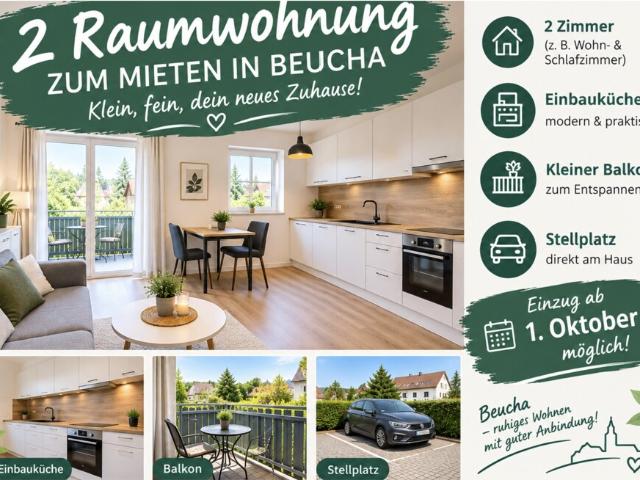 2 Raumwohnung mit Balkon und Stellplatz sucht neuen Mieter