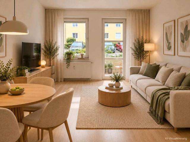 2 Raum Wohnung | 54 m² + 22 m² Hobbyraum | Balkon & Stellplatz