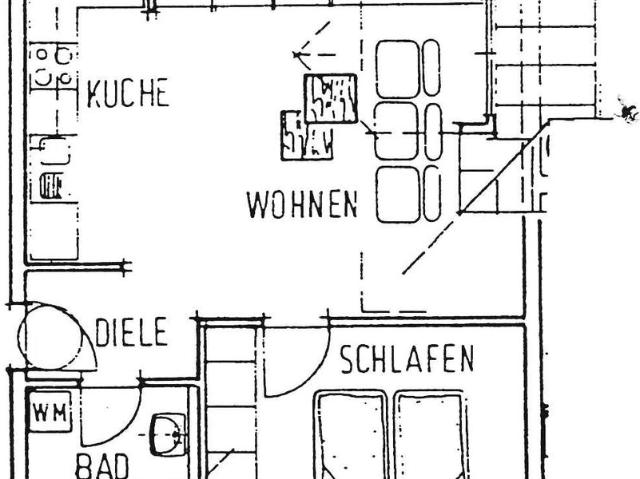 2 Raum Wohnung, 38,9 m² im DG, ruhige Lage in Gera Aga