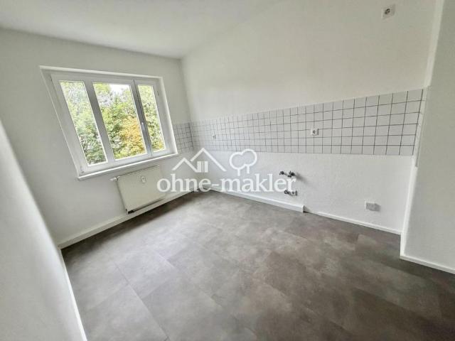 2 Raum Wohnung mit Balkon & Badewanne WG geeignet Parkett Fußboden