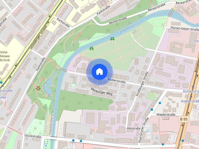 2 Raum Wohnung mit EBK in ruhiger Lage