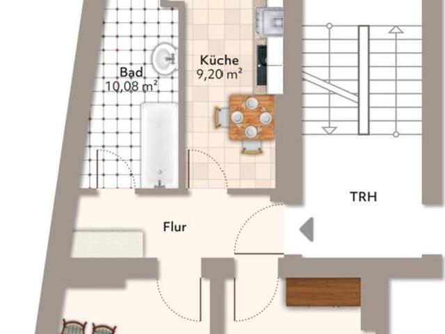 2 Raum Wohnung mit Einbauküche in Uninähe !