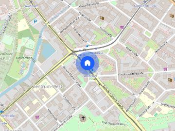 2 Raum Wohnung mit moderner Küche – zentral und gemütlich