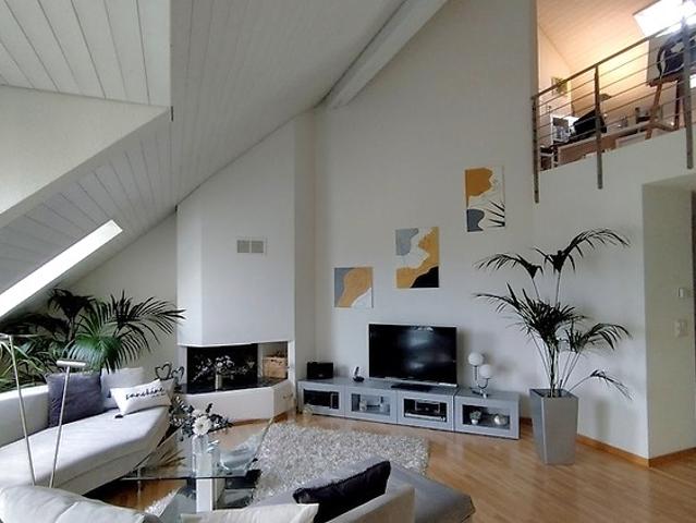 2½ room attic apartment penthouse in Au ZH, furnished, temporary