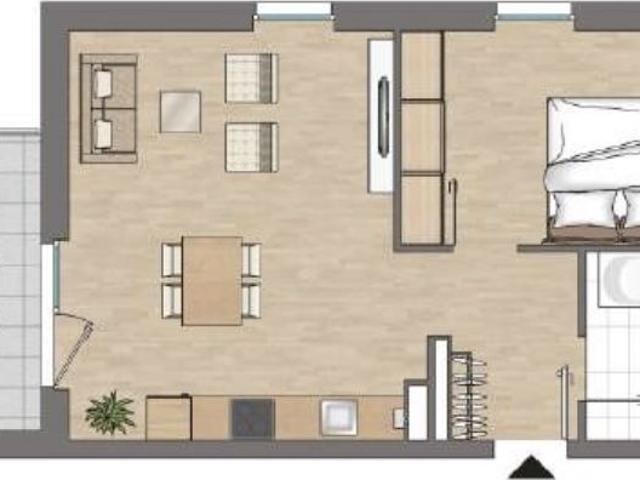 2 room modern 2020s apartment in Cologne Lövenich West close to S Bahn station, balcony, Koln Amsterdam Apartments for Rent